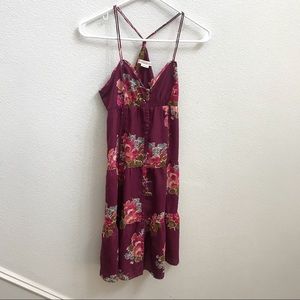 American Eagle Outfiters Purple Floral Dress